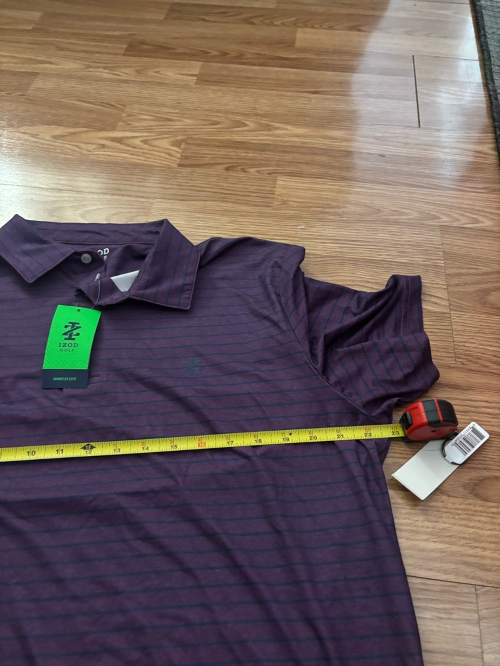 IZOD Swinflex Elite Golf Shirt Size Large - Picture 5 of 8
